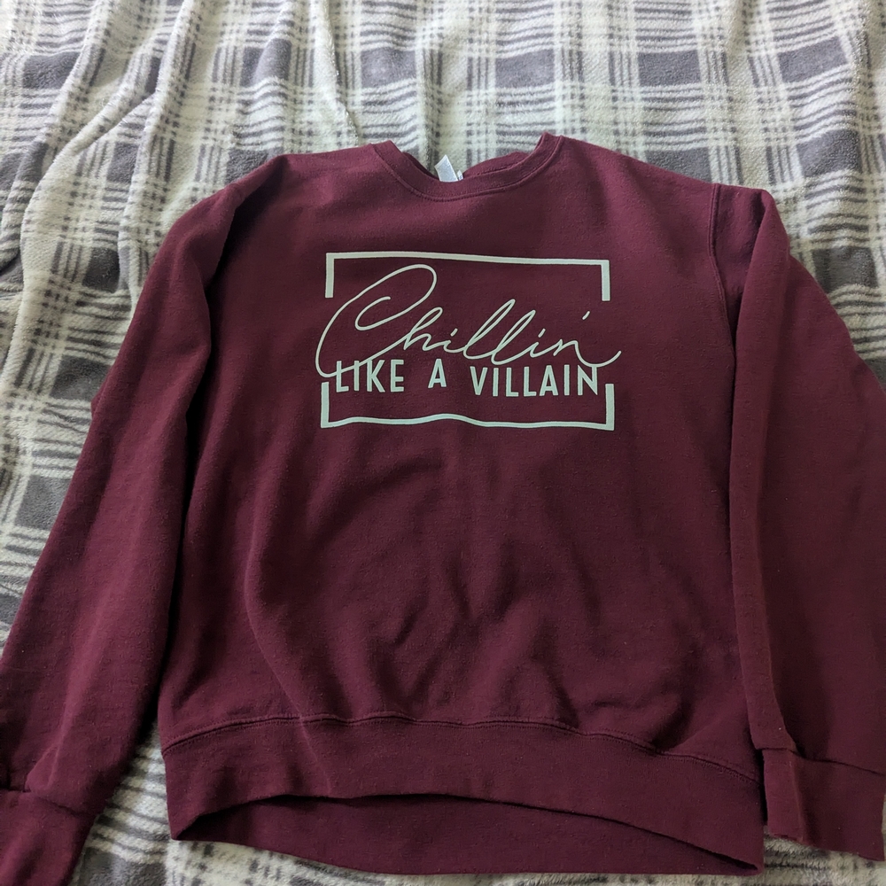 Jerzees Maroon Crew Neck Sweatshirt
